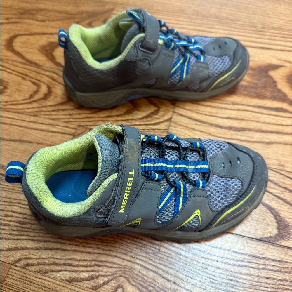 Merrell Kids' Gray and Yellow Sneakers